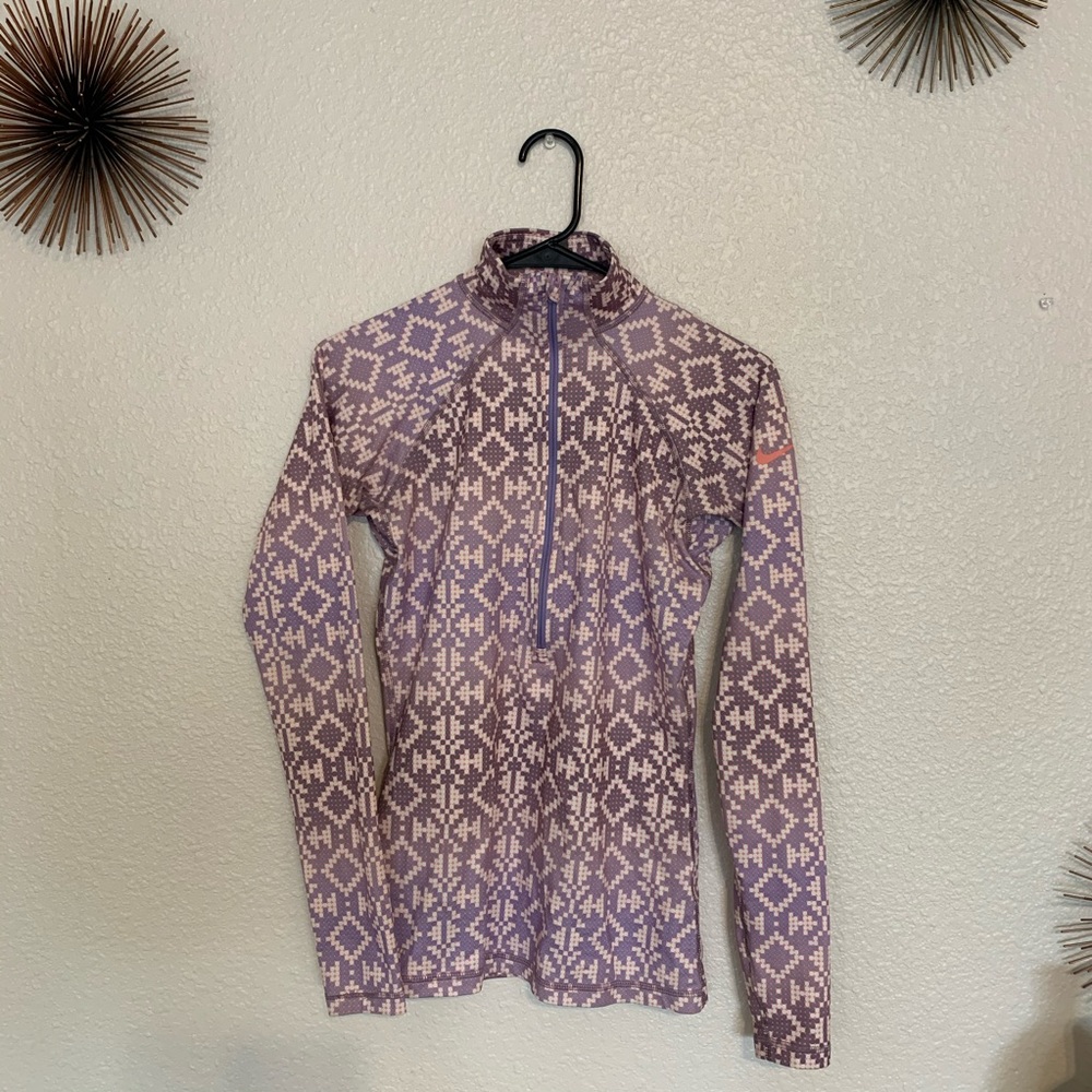 Nike long sleeve athletic half zip